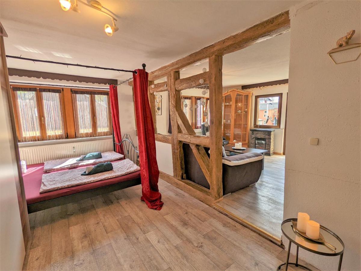 Appartement Urlaubstraum Mit Pool, Terrasse & Fluss Im Garten - Ut à Sebnitz Extérieur photo
