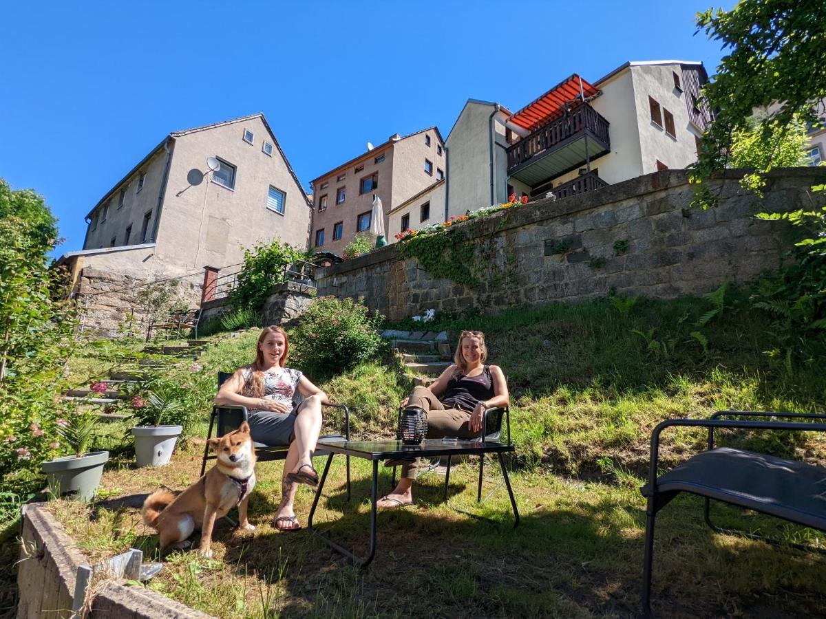 Appartement Urlaubstraum Mit Pool, Terrasse & Fluss Im Garten - Ut à Sebnitz Extérieur photo