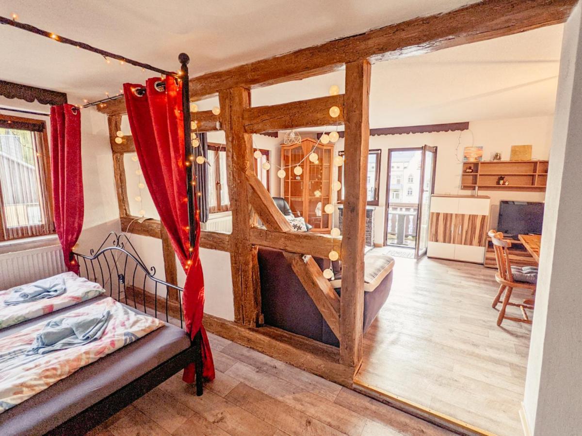Appartement Urlaubstraum Mit Pool, Terrasse & Fluss Im Garten - Ut à Sebnitz Extérieur photo