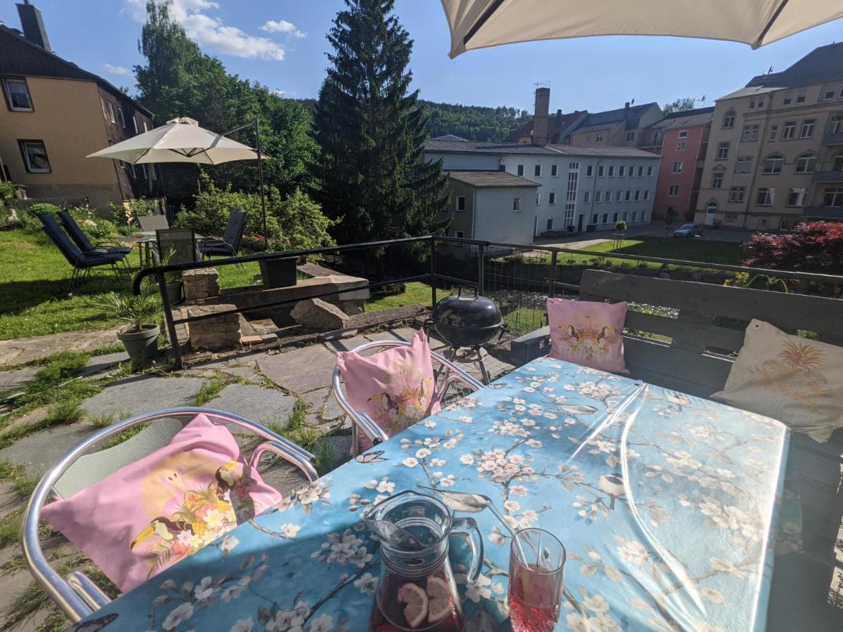 Appartement Urlaubstraum Mit Pool, Terrasse & Fluss Im Garten - Ut à Sebnitz Extérieur photo