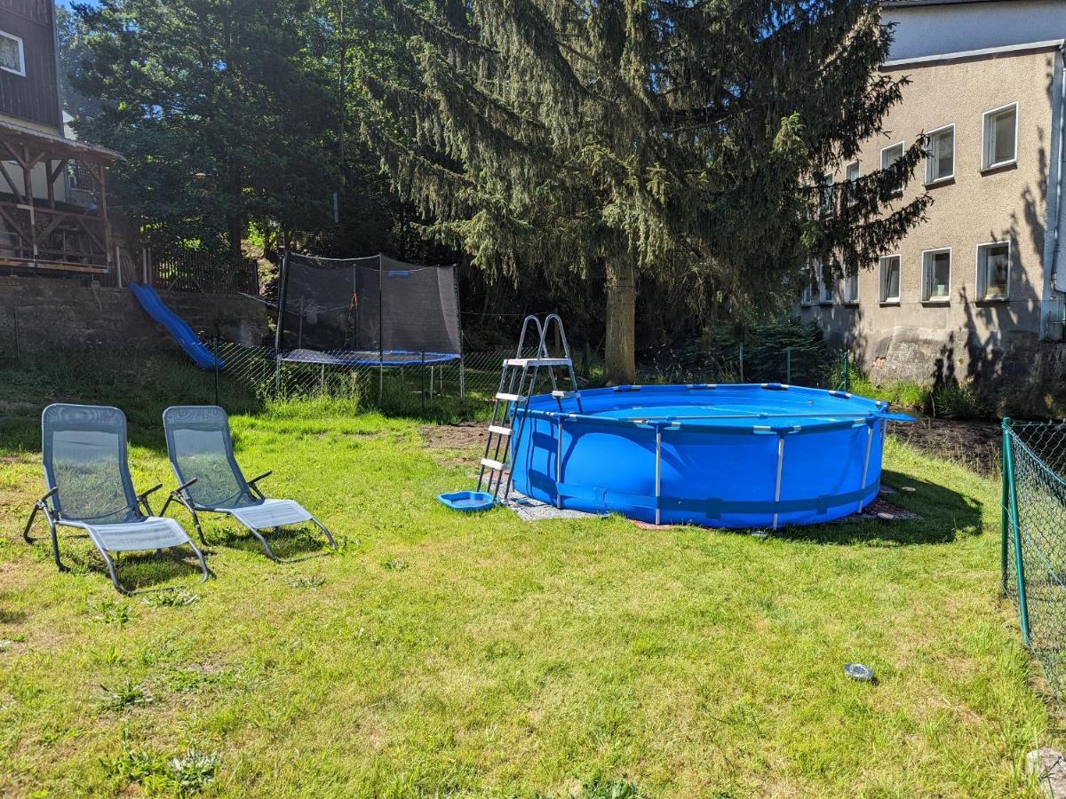 Appartement Urlaubstraum Mit Pool, Terrasse & Fluss Im Garten - Ut à Sebnitz Extérieur photo